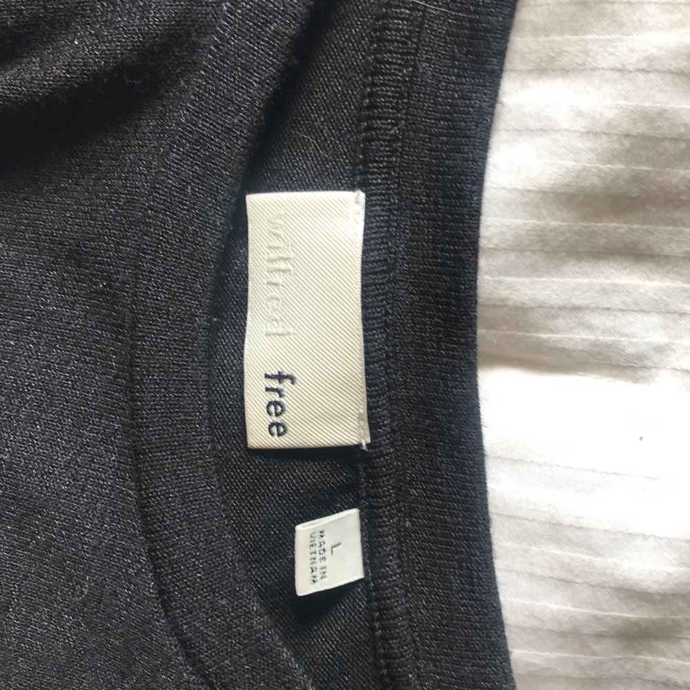 Black Wilfred Free Tie T-Shirt - Picture 3 of 4